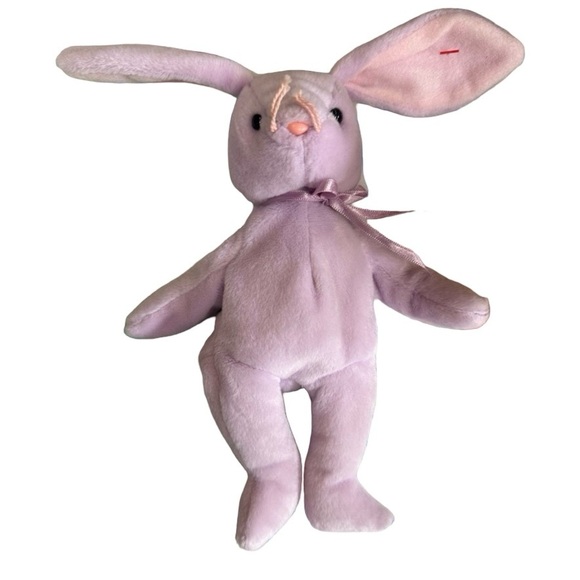 Ty Beanie Babies Easter Bunny Duck Plush Set Floppity Hoppity Quackers - Picture 2 of 10